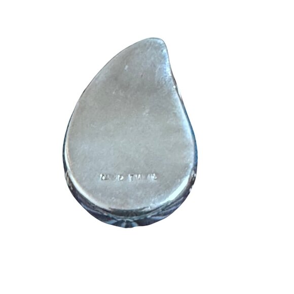 Teardrop Pendant Sterling Silver 925 Signed SU C Thailand - Picture 2 of 8